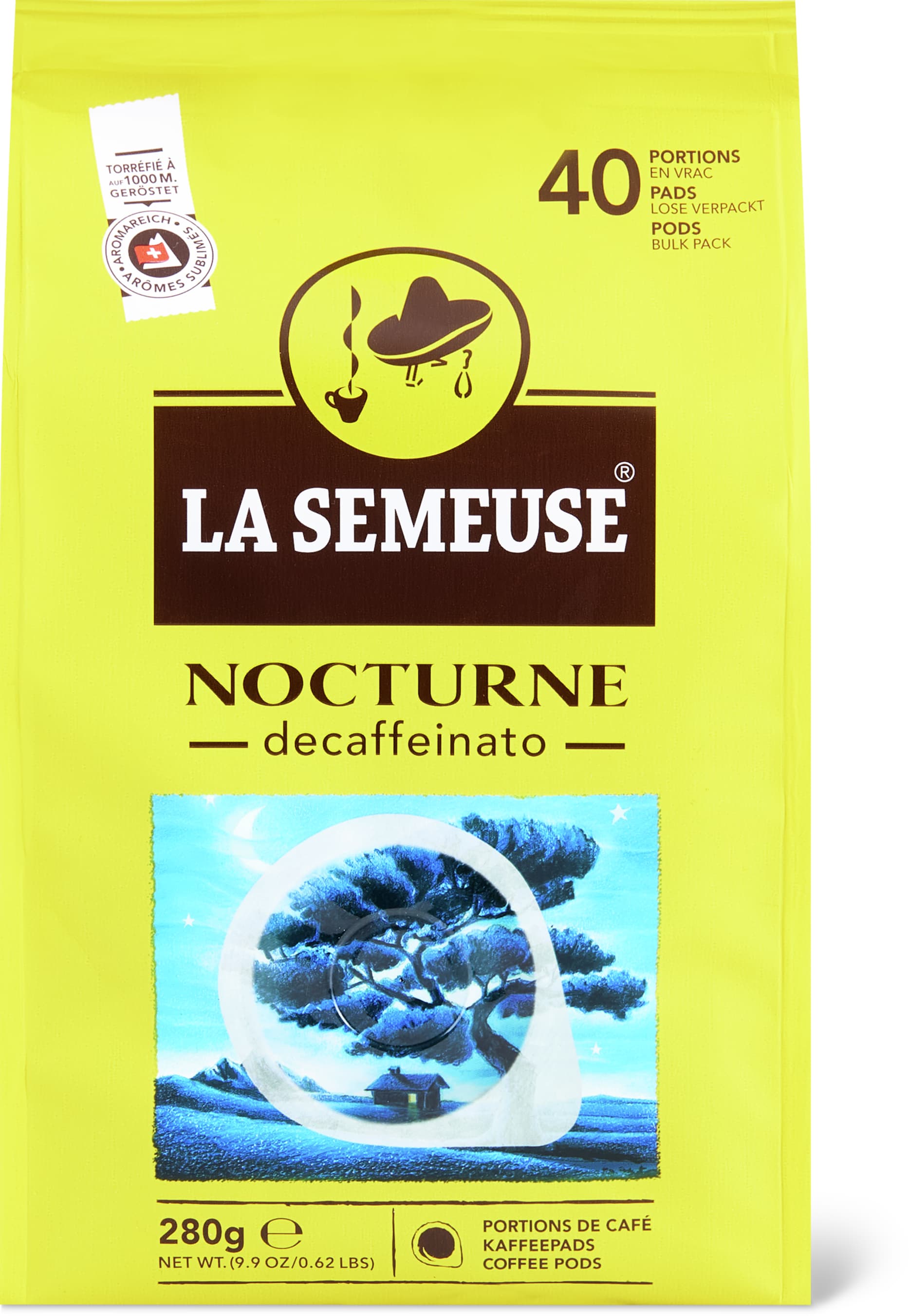 La Semeuse Nocturne Decaffeinato 40 Kaffeepads